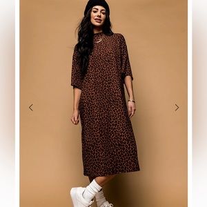 NWT Dressed In Lala Ozzy Leopard Dress